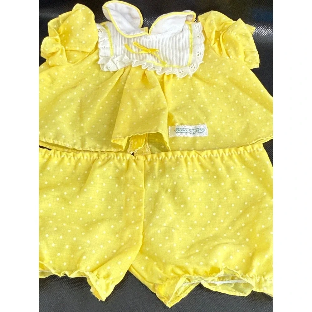 Vintage Cabbage Patch Kids Yellow Polka Dot Outfit‎ Doll Clothes